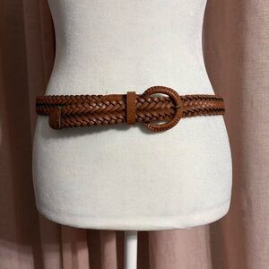 Braided Woven Leather Belt